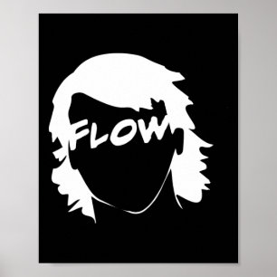 Poster Hockey de flux Hair amusant Hockey