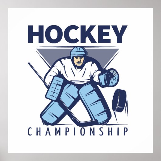 Poster Hockey drôle (Devant)