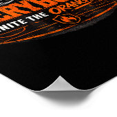 Poster Hockey Enforcer Orange 1 (Coin)