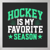 Poster Hockey est ma saison préférée (Devant)