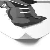 Poster Hockey Grey Goalie (Coin)