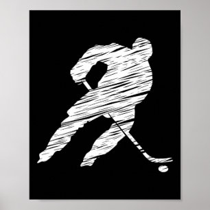Poster Hockey Hockey Disant Entraîneur Entraîneur Joueur 