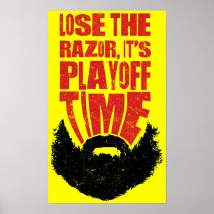 Poster Hockey Playoff Beard