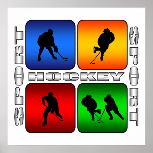 Poster Hockey spectaculaire (Devant)