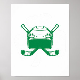 Poster Hockey St Patrick's Day Trèfle Amateur de Hockey I