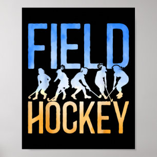 Poster Hockey sur gazon aquarelle Hockey sur gazon
