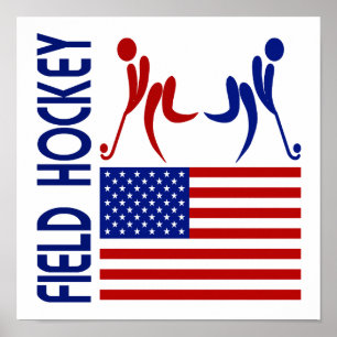 Poster Hockey sur gazon États-Unis