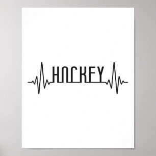Poster Hockey sur gazon Hockey Battement de coeur _1