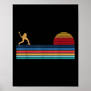 Poster Hockey sur gazon rétro vintage _1 