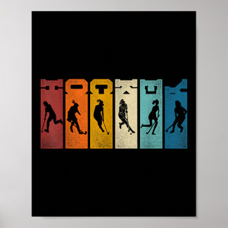 Poster Hockey sur gazon rétro vintage hockey _1