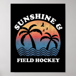 Poster Hockey sur gazon - Sunshine et hockey sur gazon Fu