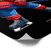 Poster Hockey sur glace à cheval (Coin)