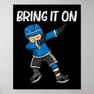Poster Hockey sur glace drôle pour hommes femmes terrain