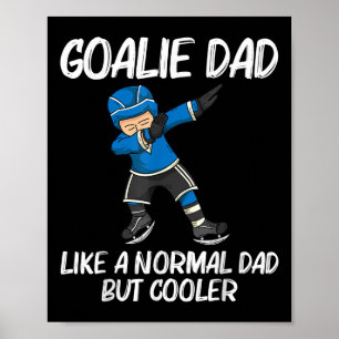 Poster Hockey sur glace drôle pour papa père patinoire de