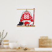 Poster Hockey sur glace du Jersey (Cuisine)