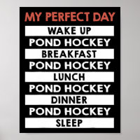 Hockey sur glace Mon jour parfait Routine quotidie