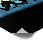 Poster Hockey sur glace noir (Coin)