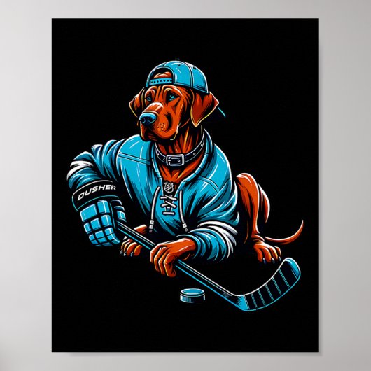 Poster Hockey sur glace Rodesian Ridgeway Dusher Esprit d (Devant)