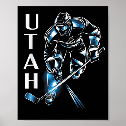 Poster Hockey Utah (Devant)