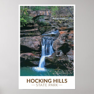 Poster Hocking Hills State Park Ohio Art