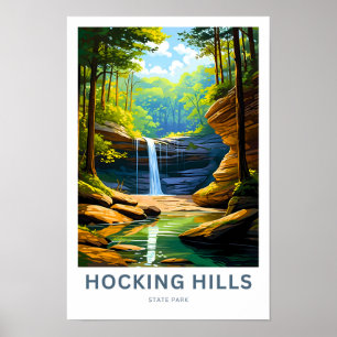 Poster Hocking Hills State Park Travel Imprimer