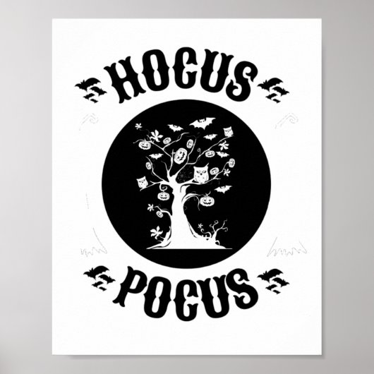 Poster Hocus Pocus Halloween Vintage (Devant)