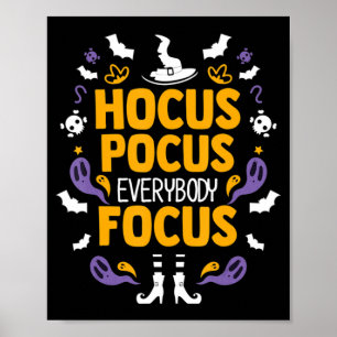 Poster Hocus Pocus Tout Le Monde Focus Halloween tenue Ha