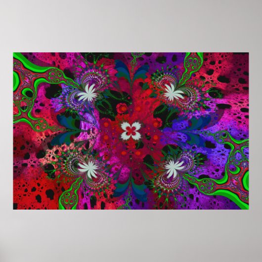 Poster Hodge Podge Floral Abstrait (Devant)