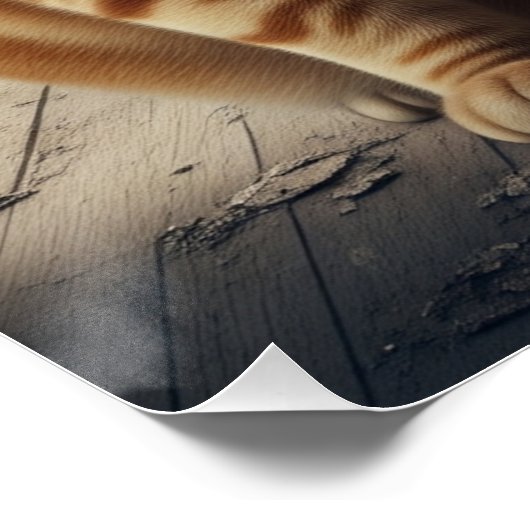 Poster HODL & Kibble : Bitcoin Baron Cat (Coin)