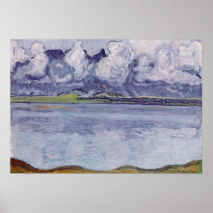 Poster Hodler - Chaîne de Stockhorn de Thoune dans les nu