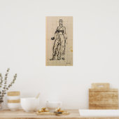 Poster Hodler - Figure drapée debout 1913 (Cuisine)
