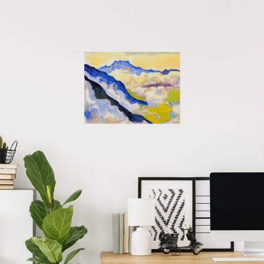 Poster Hodler - In Clouds 1917 (Bureau à domicile)