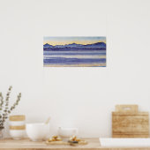 Poster Hodler - Lac Léman Avec Mont Blanc Au Matin L... (Cuisine)