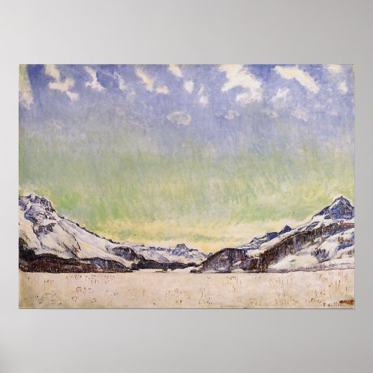 Poster Hodler - Neige En Engadin 1907 (Devant)
