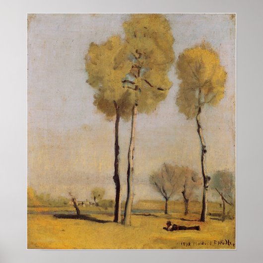Poster Hodler - Paysage espagnol 1878 (Devant)