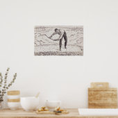 Poster Hodler - The Working Mower 1909 (Cuisine)