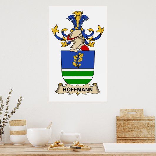 Poster Hoffmann Family Crest (Cuisine)