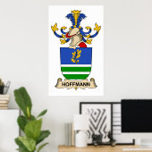 Poster Hoffmann Family Crest (Bureau à domicile)