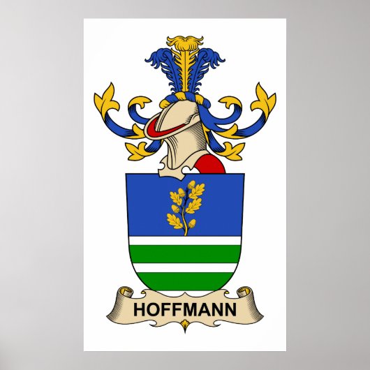 Poster Hoffmann Family Crest (Devant)