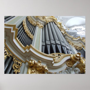Poster Hofkirche Allemagne Pipe Orgue