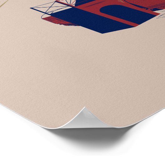 Poster HOGSMEADE Station Vintage Graphisme (Coin)