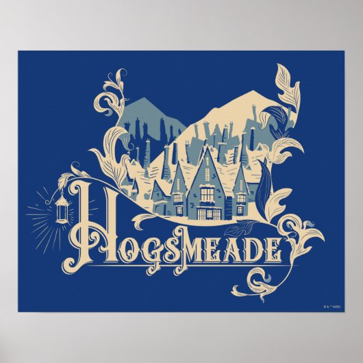 Poster HOGSMEADE™ Village Vintage Graphique (Devant)