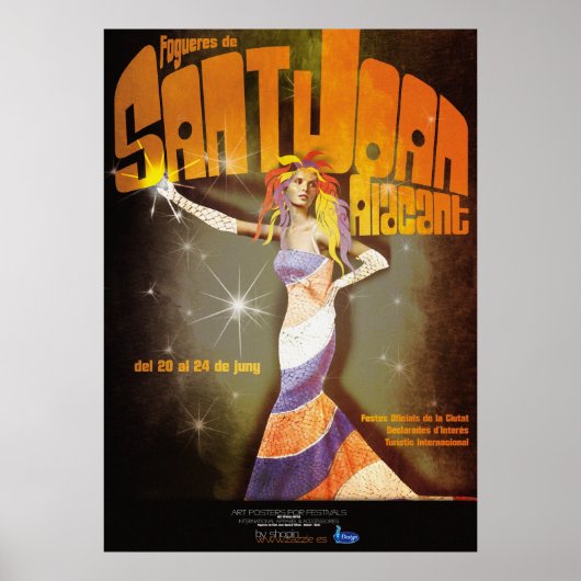 Poster Hogueras de San Juan Alicante (Devant)