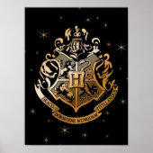 Poster HOGWARTS™ Crest doré (Devant)