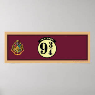 Poster HOGWARTS™ EXPRESS Platform 9 3/4 Bannière