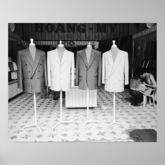 Poster Hoi An Vietnam, des costumes sur mesure pour aller (Devant)