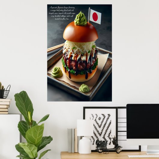 Poster Hokkaido Harmony Burger Indulgence 24x36 (Bureau à domicile)