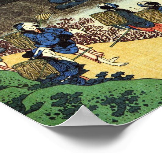 Poster Hokusai - Art japonais - Vue Paysage Cool Japon (Coin)