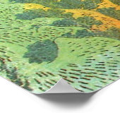 Poster Hokusai : Cascade d'Amida sur la route Kiso (Coin)