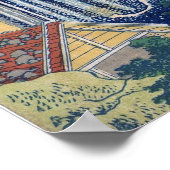 Poster Hokusai - Cascade d'Ono, Kisokaido (Coin)